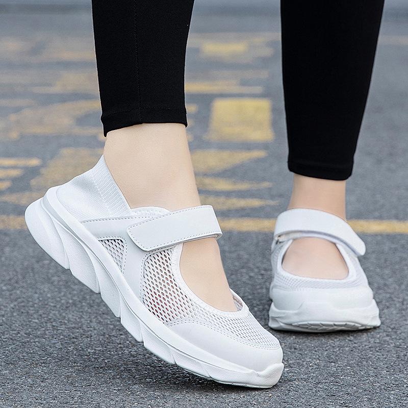 Women s Old Beijing Breathable Mesh Sandals - Soft, Comfortable Soles for Middle-Aged & Elderly 36