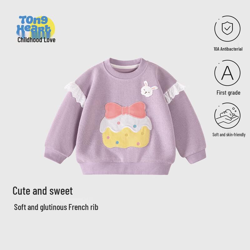 Toddler Girl s Sweet Print Cotton Blend Sweatshirt 80