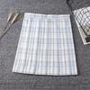 High-Waisted Japanese JK Plaid Pleated Skirt - School Uniform Style