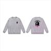 Unisex lässiger übergroßer Rundhals-Pullover mit Schriftzug-Print leichter Baumwoll-Hoodie