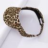 New Summer Sunshade Hat Women's Empty Top Hat Fashion Leopard Print Duck Tongue Hat Sun Protection Breathable Curved Brim Hat