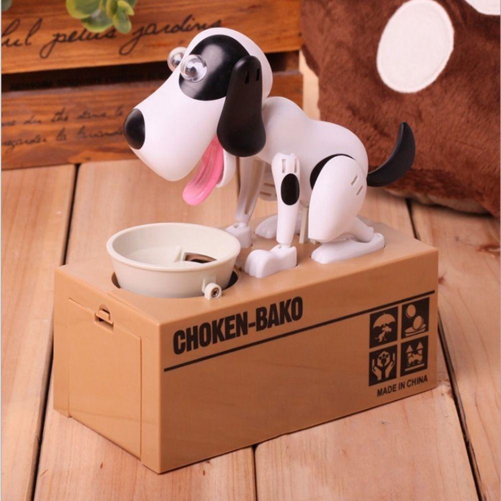 Niedliche automatische Hund Münzdieb Sparschwein Große Kapazität Münzaufbewahrungsbox Heimdekoration