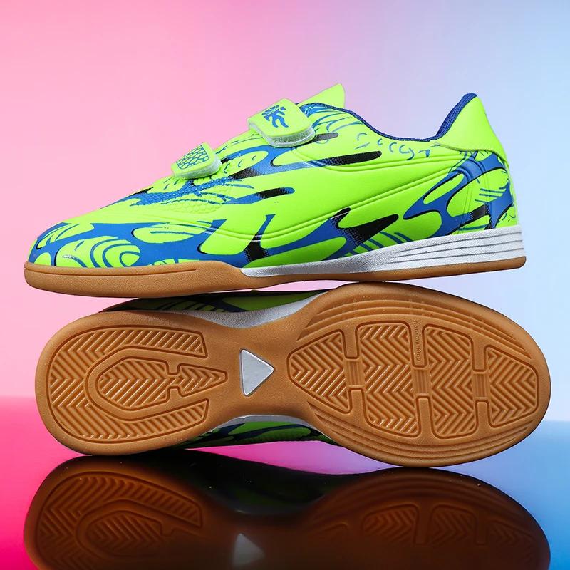 

New Men Kids Match Grass Young Boys Professional Soccer Shoes Non-Slip Workout Shoes Football Boots Ultralight Futsal Drop Shipping 34