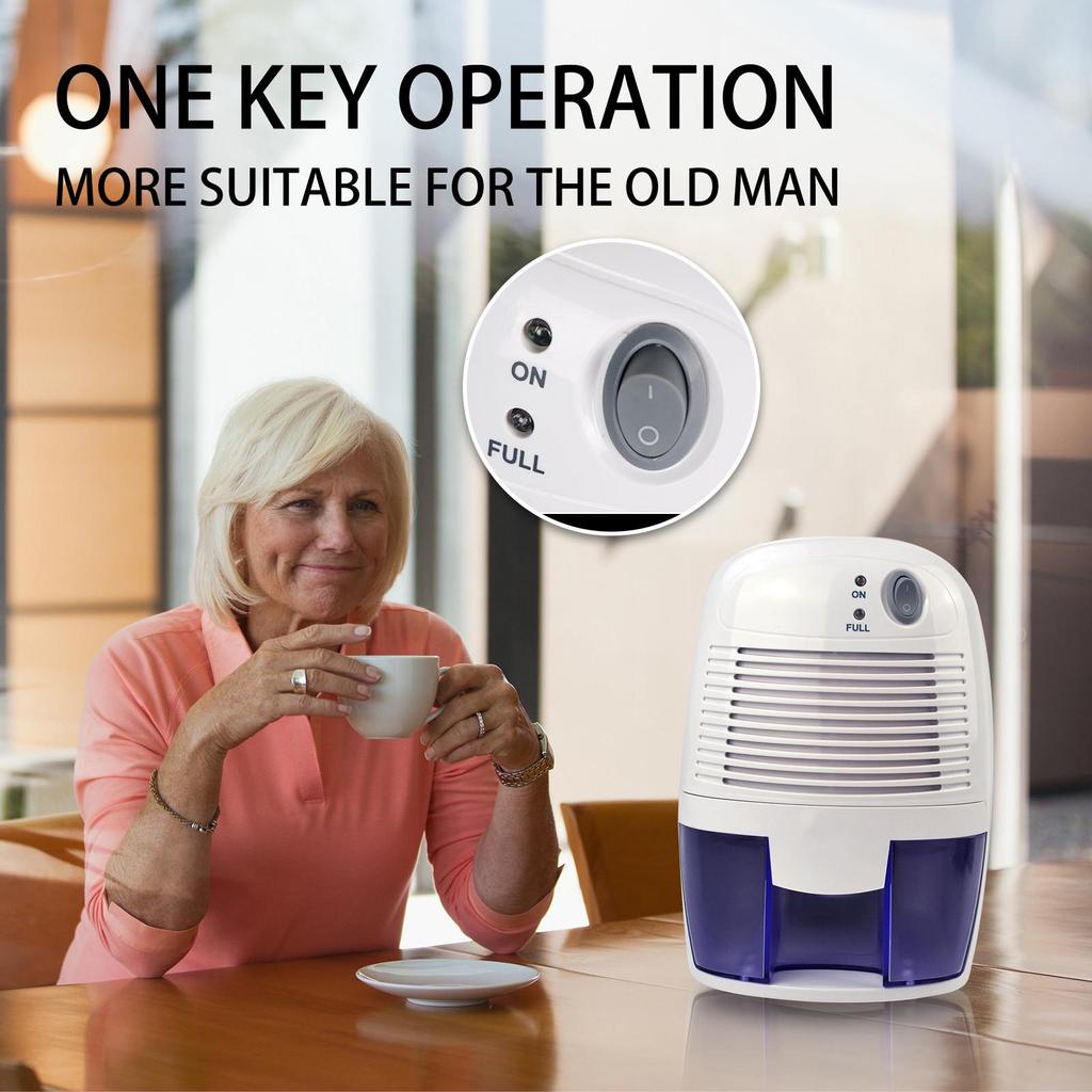 USB Small Dehumidifier for Bedroom - Air Moisture Absorber with Semiconductor Cooling