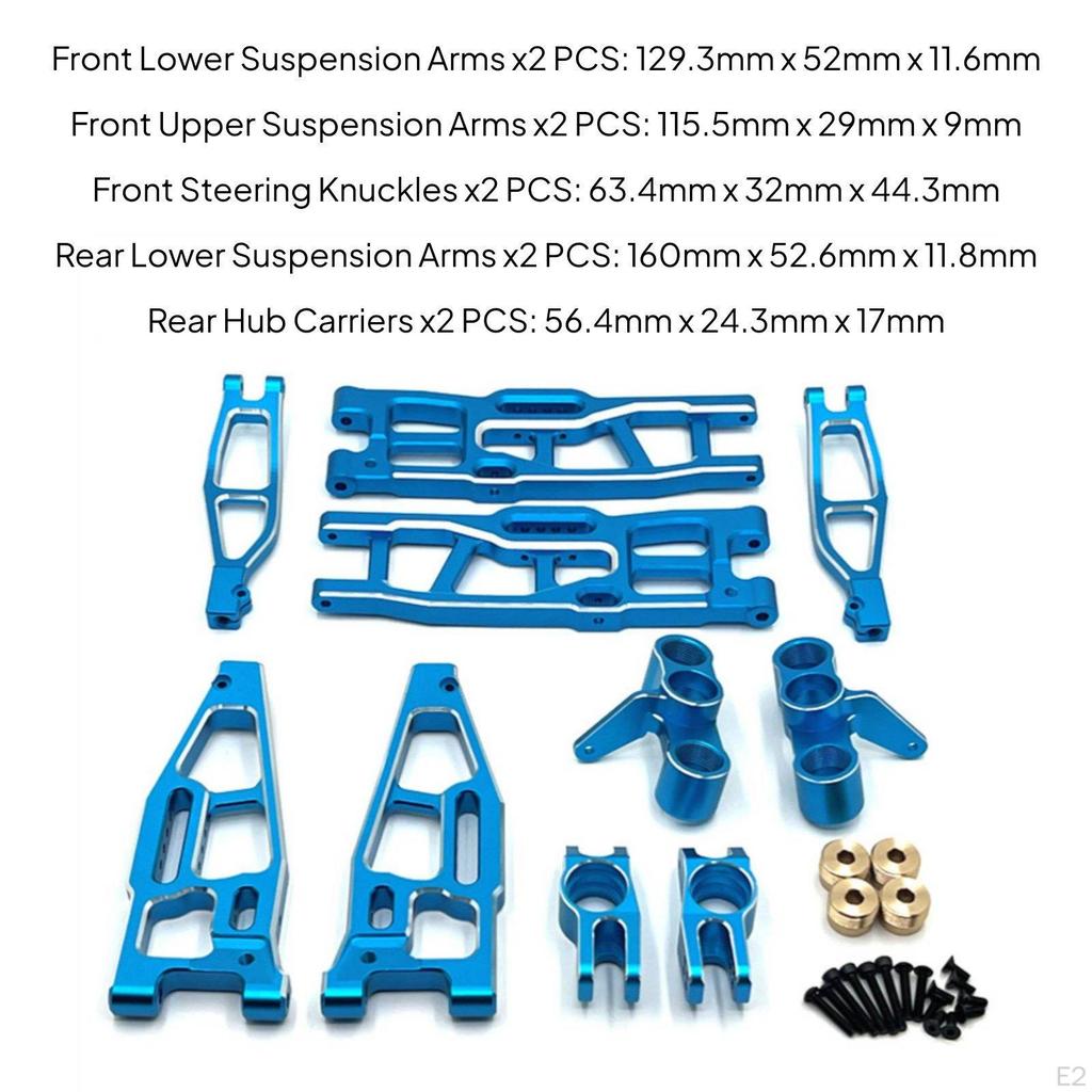 1/8 Scale RC Car Shock Absorption System Kit Anodized Finish Sandblasted Surface Metal