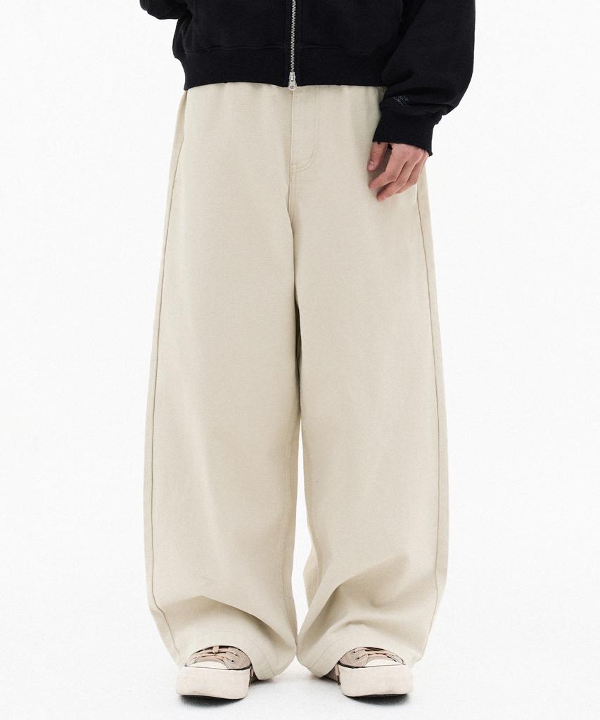 FILLUMINATE Twill Cotton Elastic Waist Pants - 3 Colors