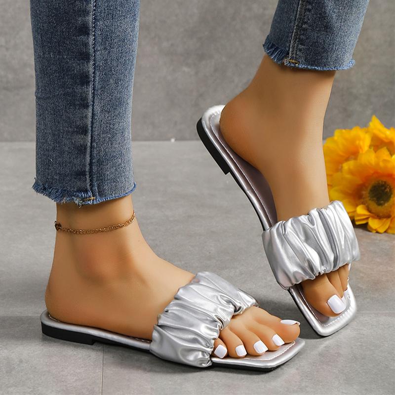 Flats Women Shoes Slippers Beach Slingback Sandals New Summer Casual Slides Open Toe Shoes Women Flip -Flops Fad Ladies