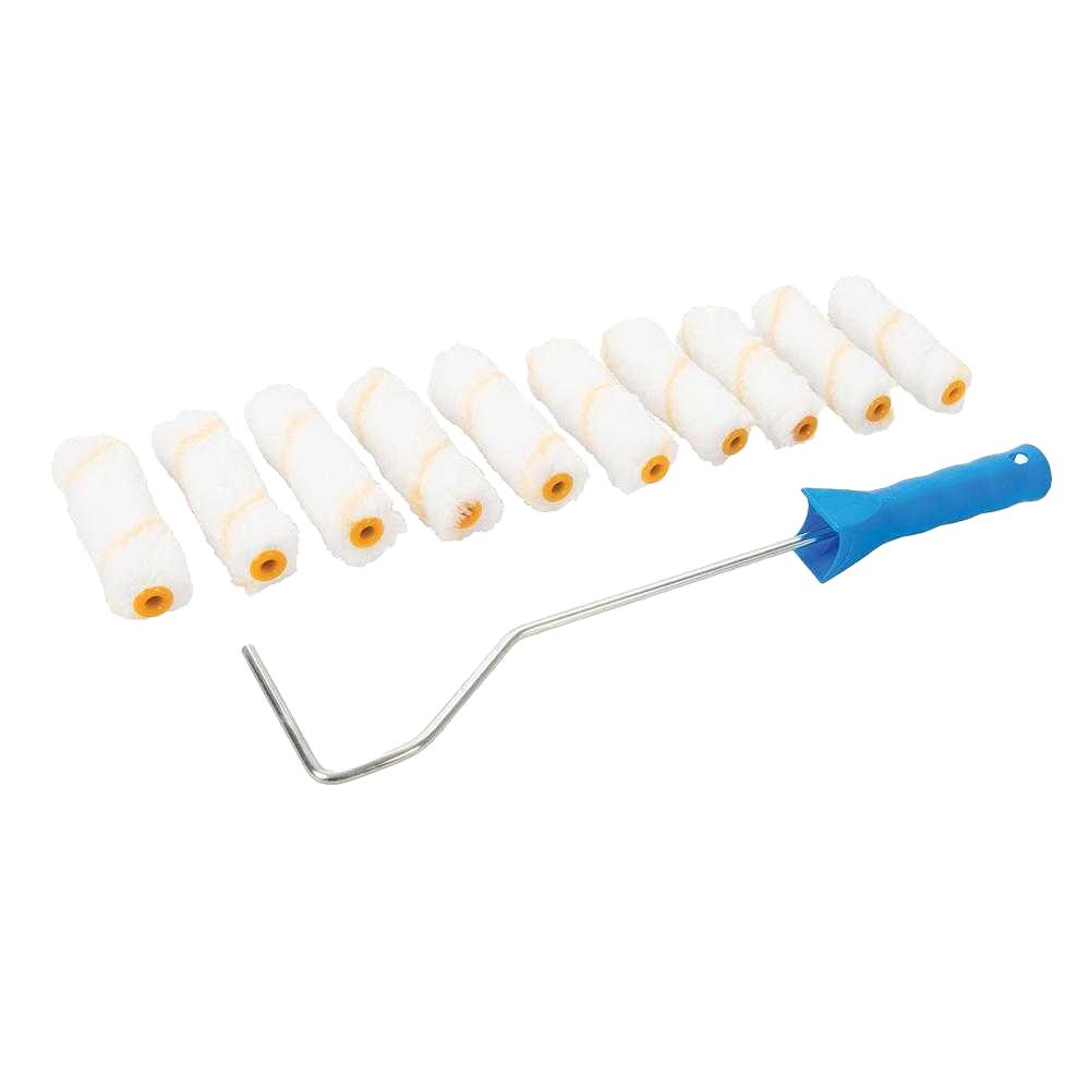 Silverline Mini Paint Roller Frame Set (Pack of 10)