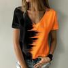 Plus Size Heart Design Pattern Printed T-shirts Summer Fashionable High Quality Short Sleeved