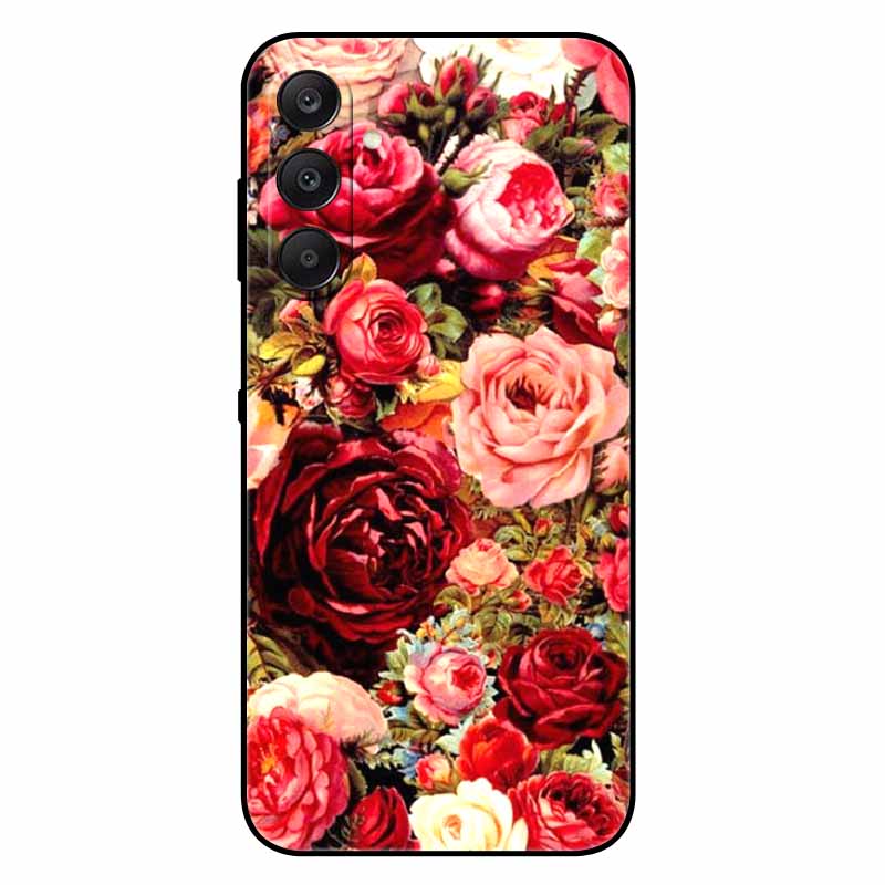 For Samsung A17 5G Case Black Silicone Soft Fashion Animal Back Cover For Samsung Galaxy A17 5G TPU Coque Cute Protective Bumper