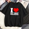 I Love My Girlfriend T Shirt Women Manga Tshirt Female Graphic Japanese Funny Clothing
