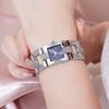 New Fashion Luxury Woman Crystal Watch Women Square Stainless Steel Quartz Wrist Watches Ladies Top Bracelet Watches Reloj Mujer