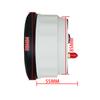 ELING 85mm (3 3/8'') Speedometer GPS 30 60 120 200 Km/h MPH 80 160 MPH Odometer with 7 Colors Backlight for Motorcycle Yacht