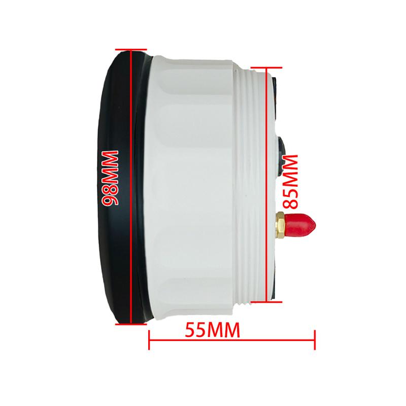 ELING 85mm (3 3/8'') Speedometer GPS 30 60 120 200 Km/h MPH 80 160 MPH Odometer with 7 Colors Backlight for Motorcycle Yacht