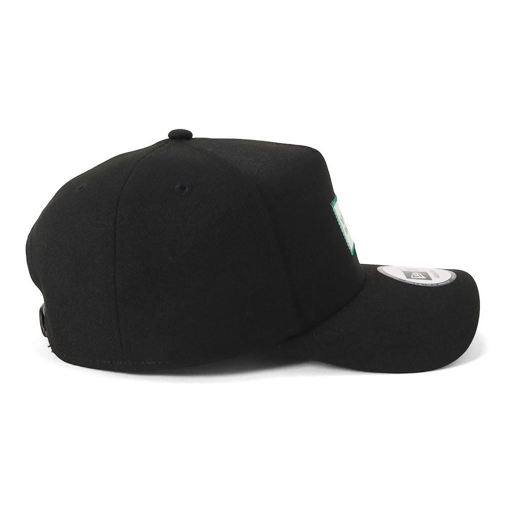 New Era 9FORTY Patch Free 940AF Woven Black NER37C7827 A-Frame Kappe, Schwarz/Waldgrün, Größe, Aufnäher, (FGRN), 14667863,