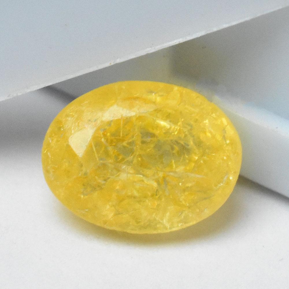 Natural Yellow Sapphire 2.60 Ct   Oval Loose Gemstone The Best For Gift