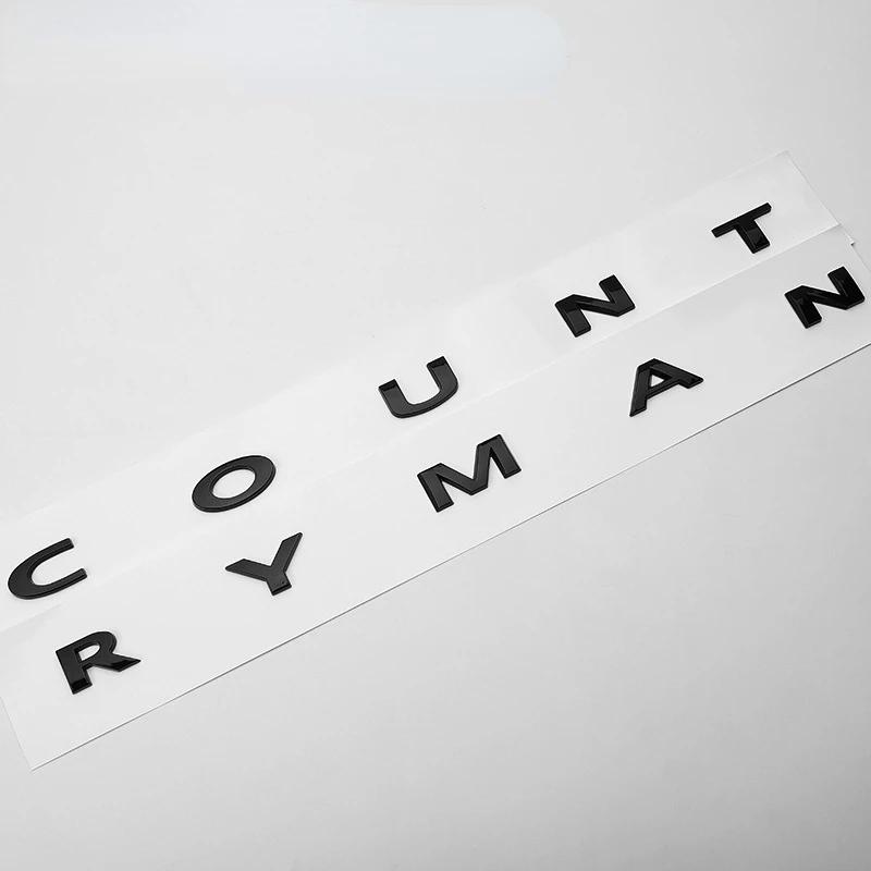 Αυτοκίνητο 3D ABS Μαύρο Λογότυπο Clubman Έμβλημα Countryman Γράμματα Αυτοκόλλητο Σήμα Πορτμπαγκάζ Αυτοκινήτου Για Mini Cooper S Countryman R60 F60 Αξεσουάρ