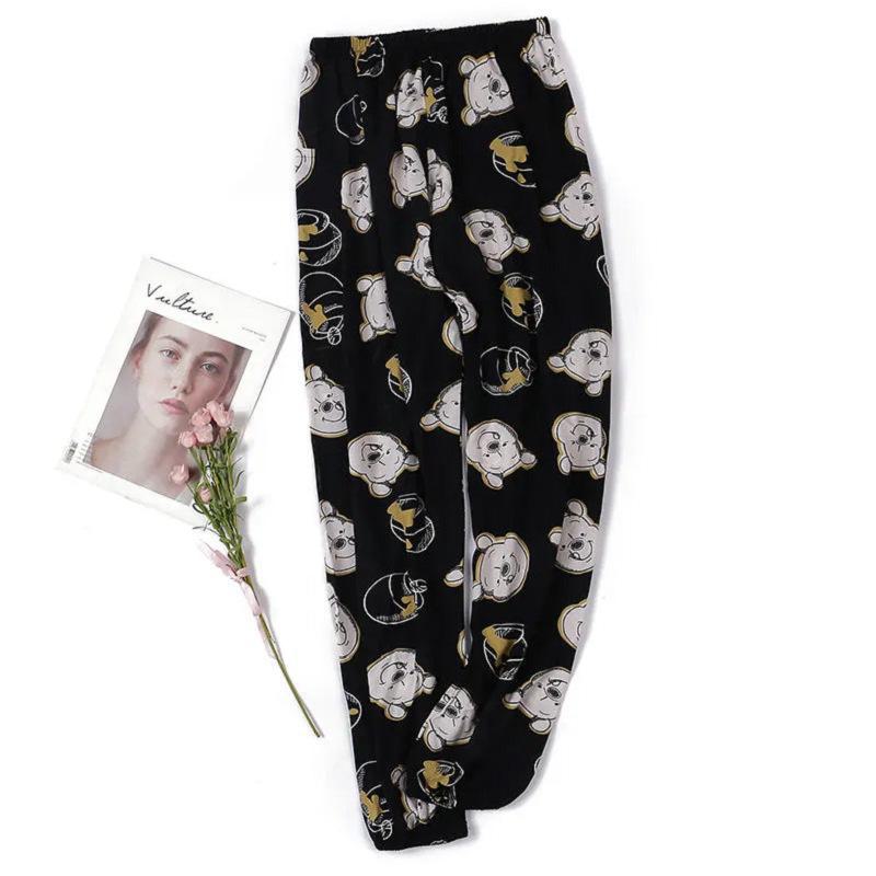Women's Summmer Pants Drawstring Elastic Waist Beach Bloomers Pajama Pants Capri Pants