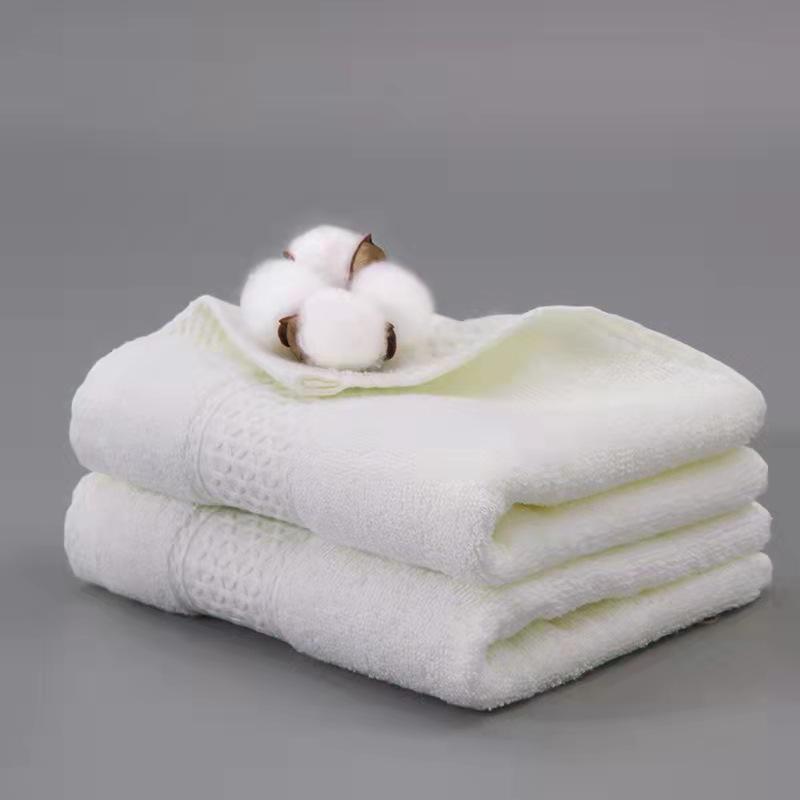 Towel cotton grid satin file household pure cotton plain face towel combed long-staple cotton towel supply