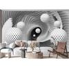 Size Modern 3d Space Wallpaper Sphere Space Vortex Mural Bedroom Living Room Tv Background Wall Mural
