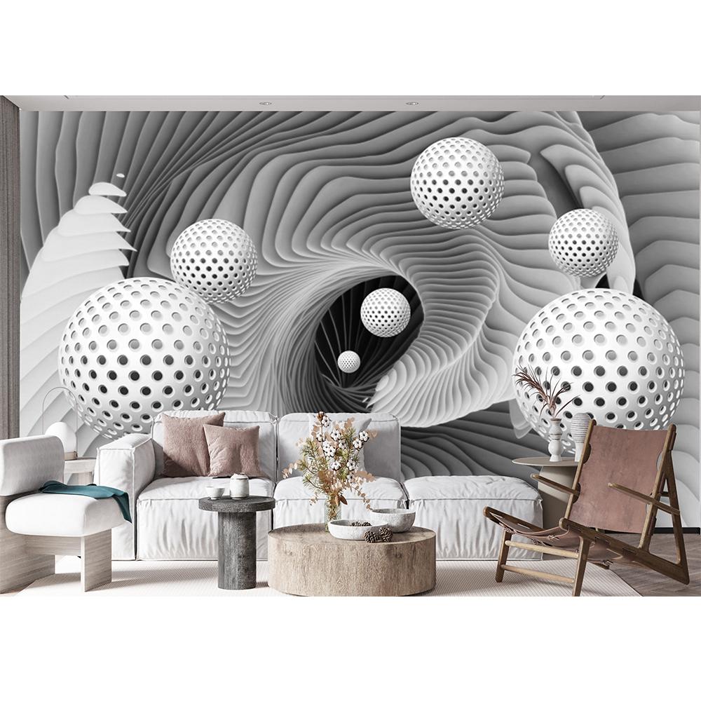Size Modern 3d Space Wallpaper Sphere Space Vortex Mural Bedroom Living Room Tv Background Wall Mural