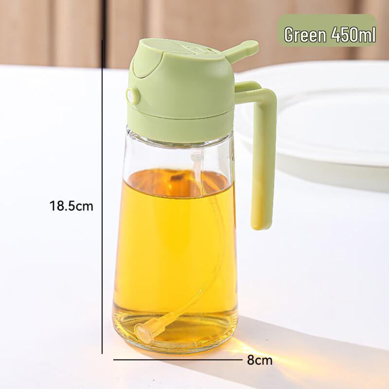 Wutuo 450ml Glass Oil Spray & Pour Dispenser