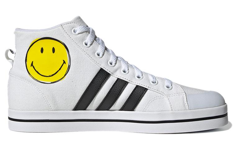 adidas Neo Bravada Mid Smiley Face White/Yellow/Black G54949