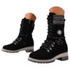 Large Size Fashionable Women's Shoes Winter Ladies High Top Boots With Belt Woolen Suede Boots for Women Knee High Wide Calf