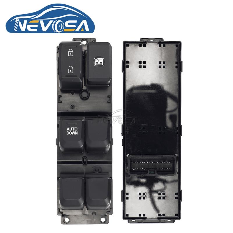 NEVOSA 93570-4X000 93580-4X000 Car Left Passenger Driver Power Window Switch Button For Kia K2 (4 Door) Rio 3 (2 Door) 2011-2017