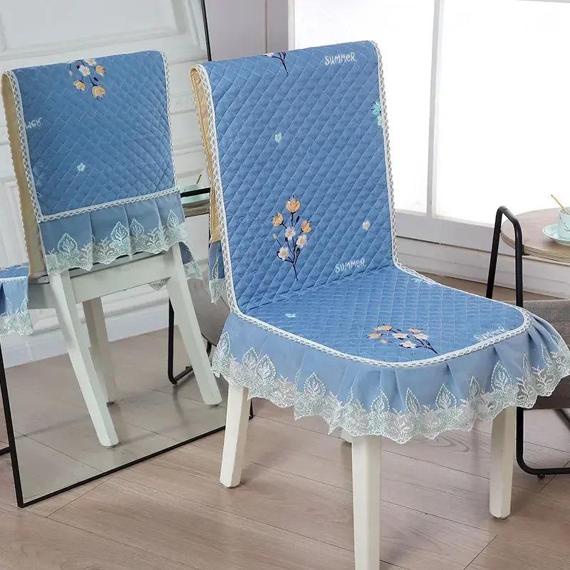 Δαντελένια πλάτη καρέκλας Γραφείο και κάλυμμα καρέκλας Αρχική Ορθογώνιο τραπεζομάντιλο Τέχνη Τραπεζομάντιλο Καρέκλα τραπεζαρίας Ενσωματωμένο μαξιλάρι