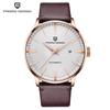 PAGANI New Men's Waterproof Genuine Leather Mechanical Watch 2770 - Trendy Business Style