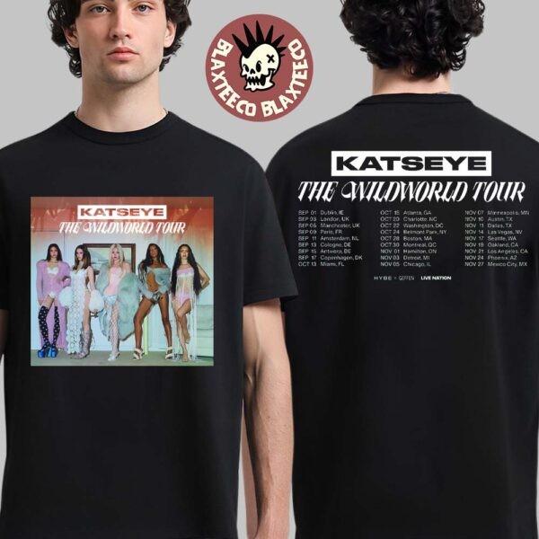 Katseye The Wildworld Tour 2026 Schedule Dates Two Sided T-Shirt S разноцветный
