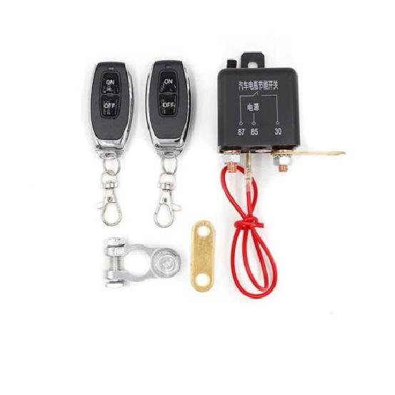 Dual Remote Control Car Battery Isolator Disconnect Kill Cut Off Master Switch