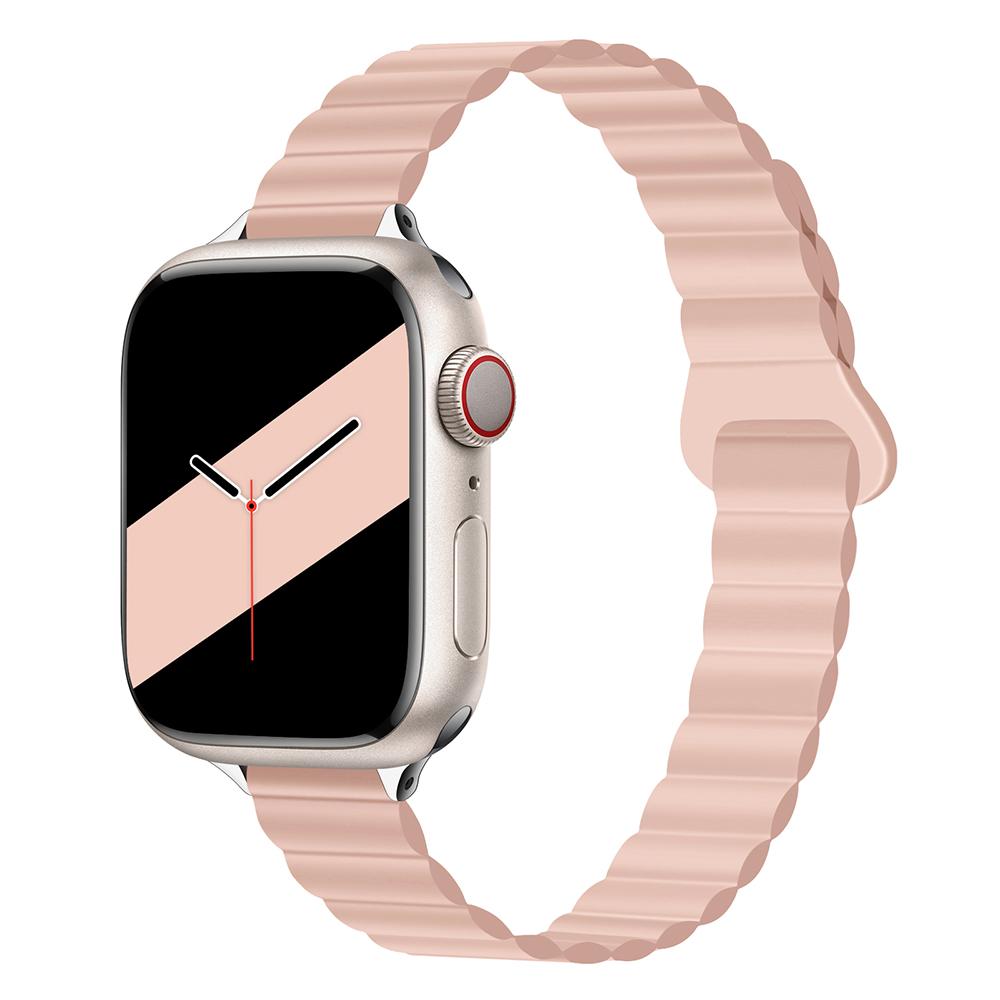 Damen Schlankes Silikonarmband Magnetarmband für Apple Watch S11 10 46/42mm 45mm 44 Schlanke Bänder 38mm 40mm 41 Armband iWatch SE 9 8 7 6