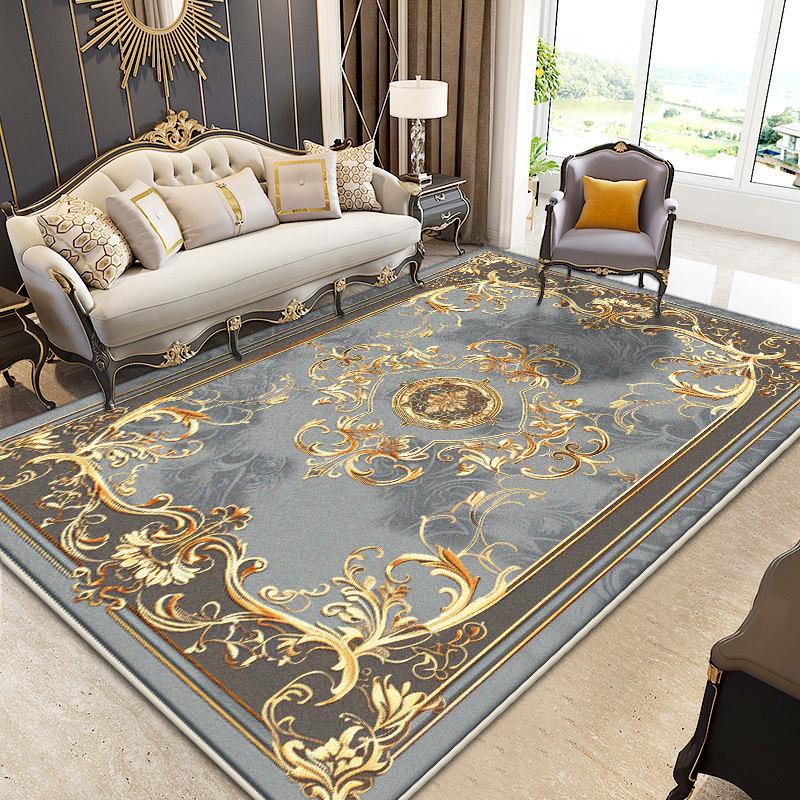 

Роскошное украшение дома Большой ковер для гостиной Противоскользящий Старший Настраиваемый Офисный ковер Придверный коврик Мягкий Легкая чистка 60*90cm