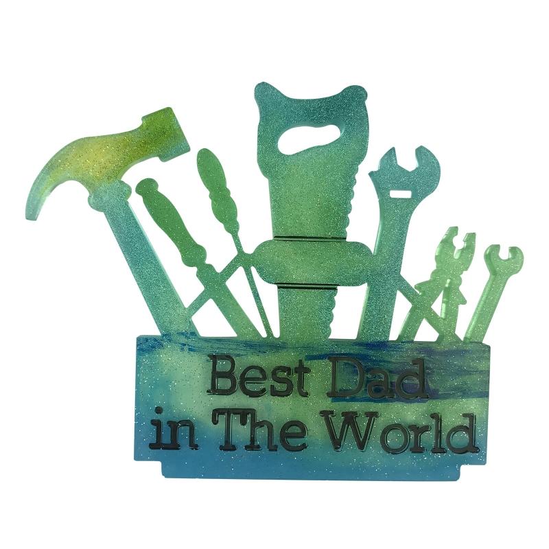 DIY Father's Day Gift Wall Hanging Mould Living Room Wall Pendant Decorative Silicone Mould Diy for Creative Handmade Mo