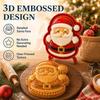 Christmas Mini Pie Maker with One-Press Hand Pie Cookie Mould Set Festive Baking Press for Pastry Dough Shaping Holiday Dessert Maker