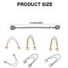 Multipurpose Magnetic Trouser Hem Clips Headscarf Pin Hijab Magnets with Chain Magnetic Clips for Quick Attachment
