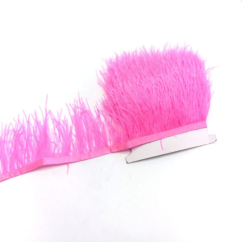 10Yard Ostrich Feathers Trim For Needlework Decorative Ribbon Sewing Fringes Clothes Wedding Dress Diy Supplies Crafts