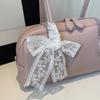 Fashionable Ladies Baguette Shoulder Bag with Bowtie Underarm Commuter Bag for Women Stylish Single Strap Handbag