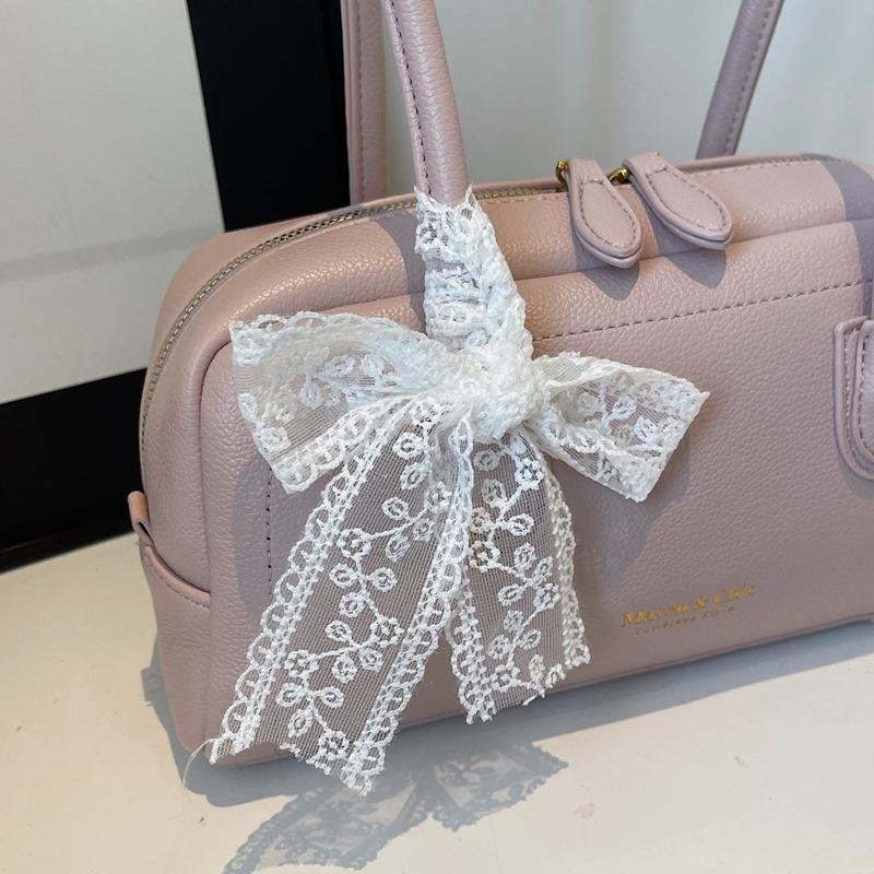Fashionable Ladies Baguette Shoulder Bag with Bowtie Underarm Commuter Bag for Women Stylish Single Strap Handbag