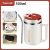 Cold Water Drinks Tumbler Tea Milk Cup 304 Stainless Steel Coffee Mug With Spoon Double Wall Thermal Stainless Steel