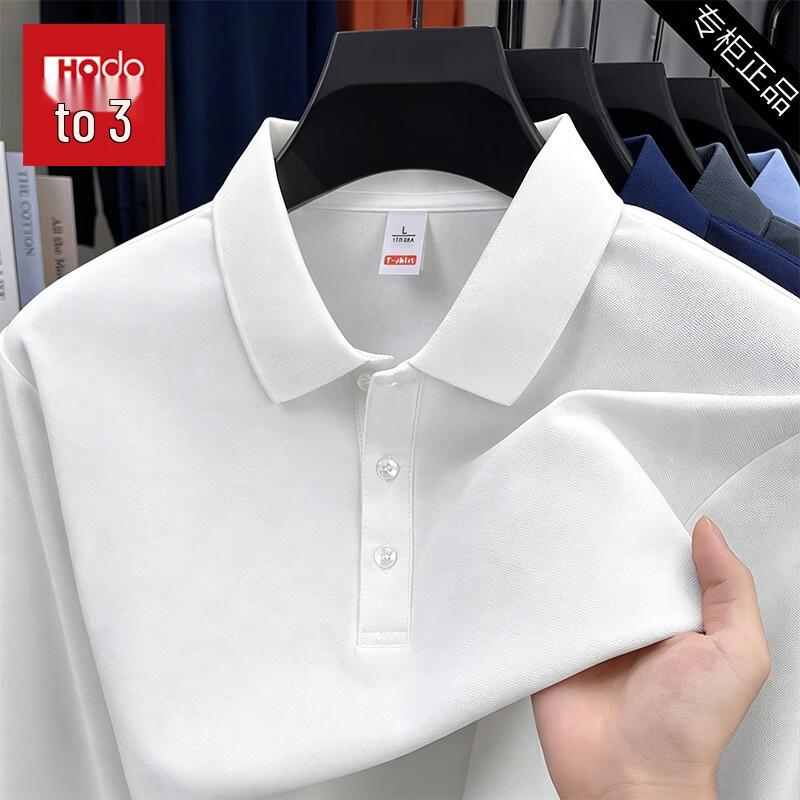 Hodo Men's Long-Sleeve Business Casual Polo Shirt