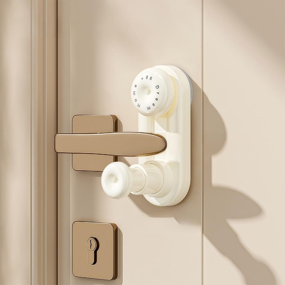 Suction Cup Door Handle Fixed Lock Anti-Theft Easy Installation Baby Anti-opening Door Lock 3-Gear Adjustable Child Safety Lock