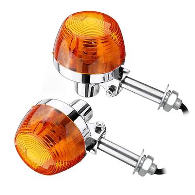 Motorrad Blinkerlicht für Honda C70 CT70 CT90 XL100 CB350 CM400 CB450 CB750 Blinker Blinker Blinklichter Bernsteinfarbene Lampe