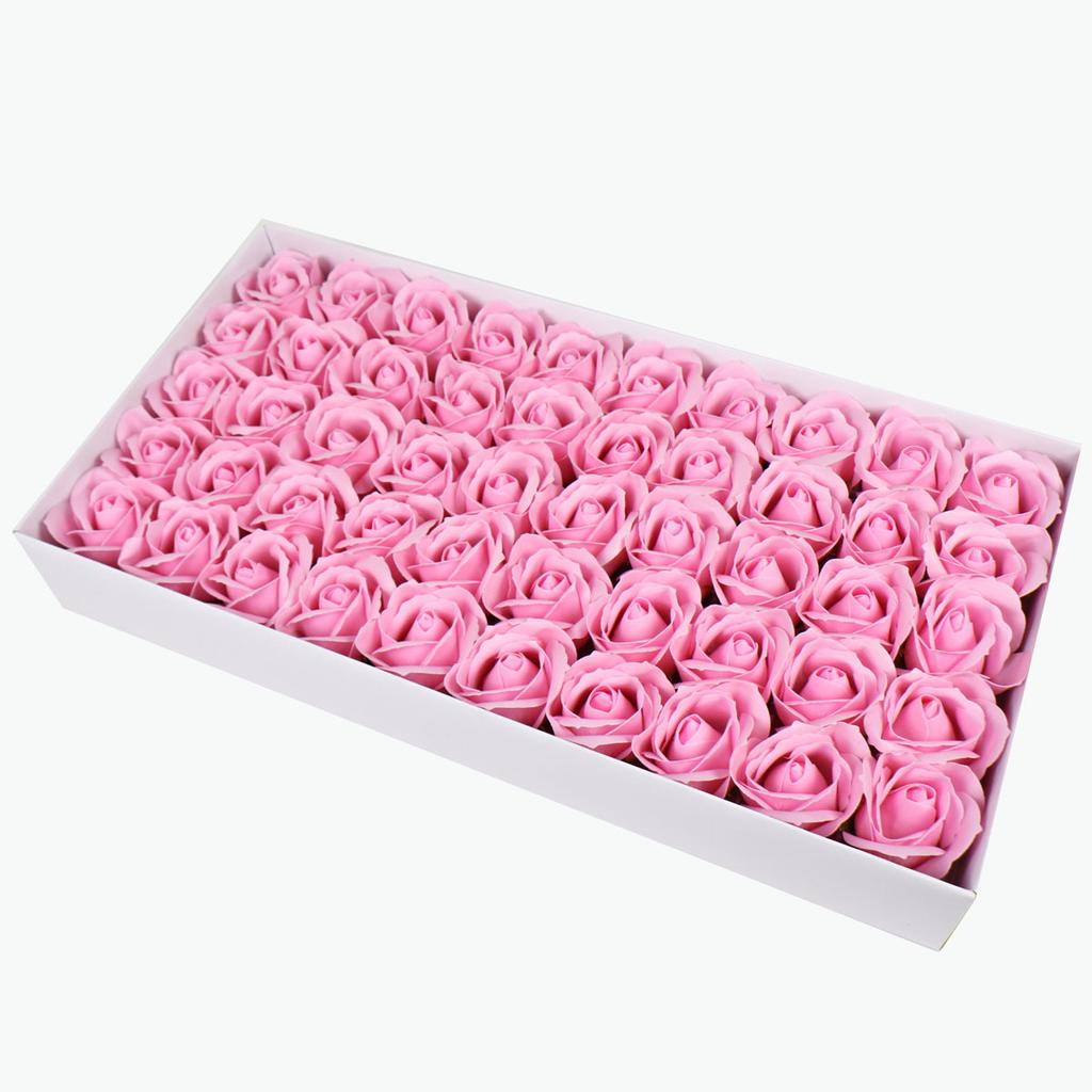 50Pcs Artificial Flower Roses Heads Dia4.5cm Wedding Decor Flower DIY Handmade Soap Flower Valentine's Day Gift Roses