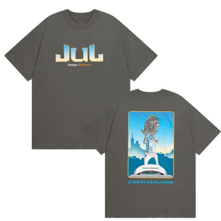 

Rapper Jul Orange Velodrome Album 2026 Graphic Tshirts UNISEX Women Vintage Fashion ONeck Cotton Y2K Short Sleeve Tops Streetwear 4XL