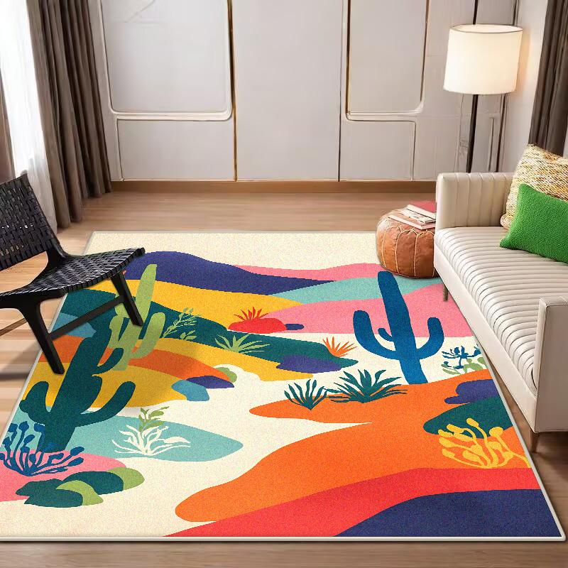Nordic Abstract CARPET Customizable LIVE ROOM Luxury Home Decoration Bedroom Rugs Washable Antiskid Lounge Floor Mats Bedside