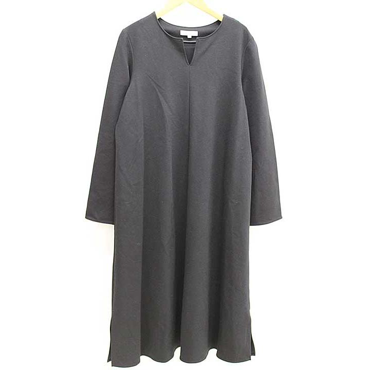 [Price reduction] Plaste long sleeve maxi length rayon dress M women s black [Used]