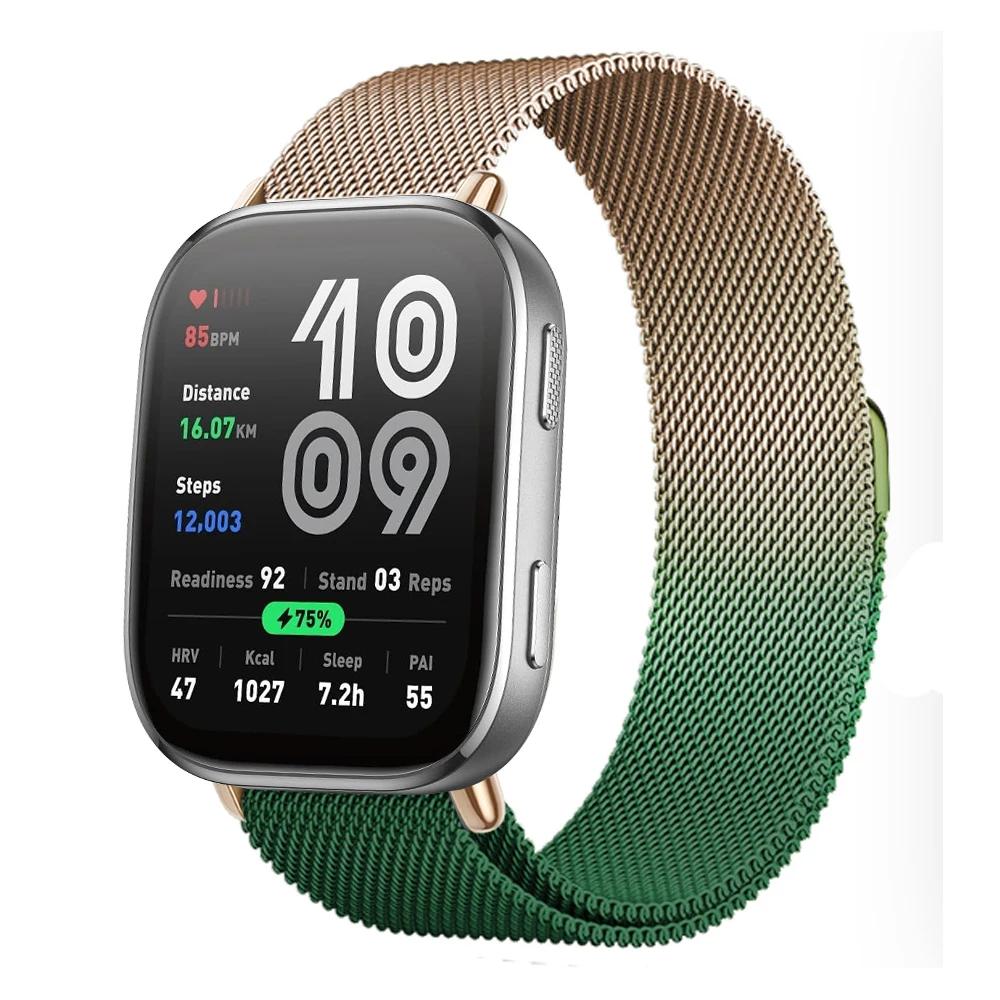 Magnetisches Armband für Für Amazfit Bip 6 Armband 22mm Band Metall Mesh Smartwatch Armband Correa Für Amazfit Bip6 Uhrenarmbänder